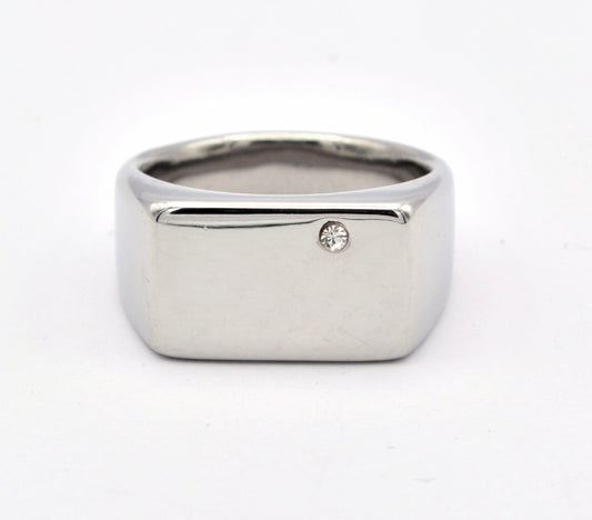 Chevalière diamanté