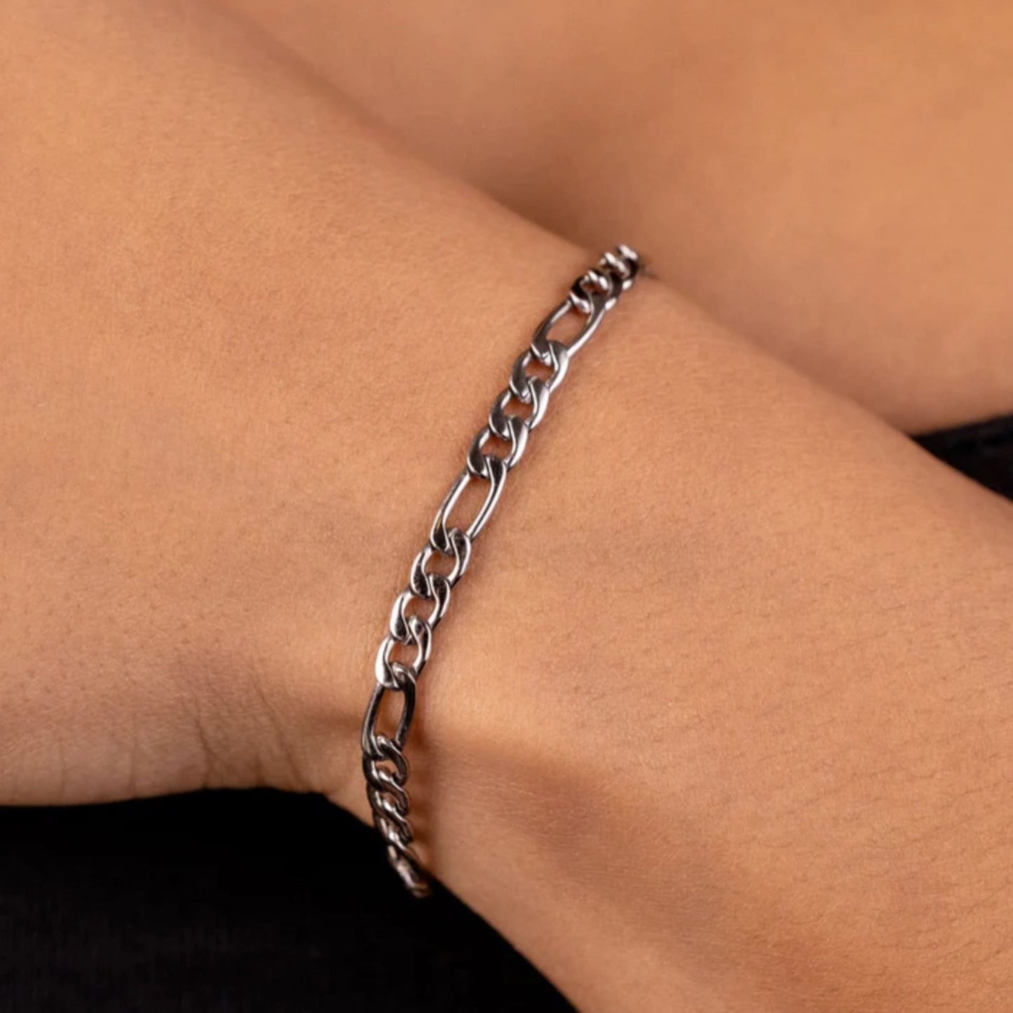 Bracelet figaro argent