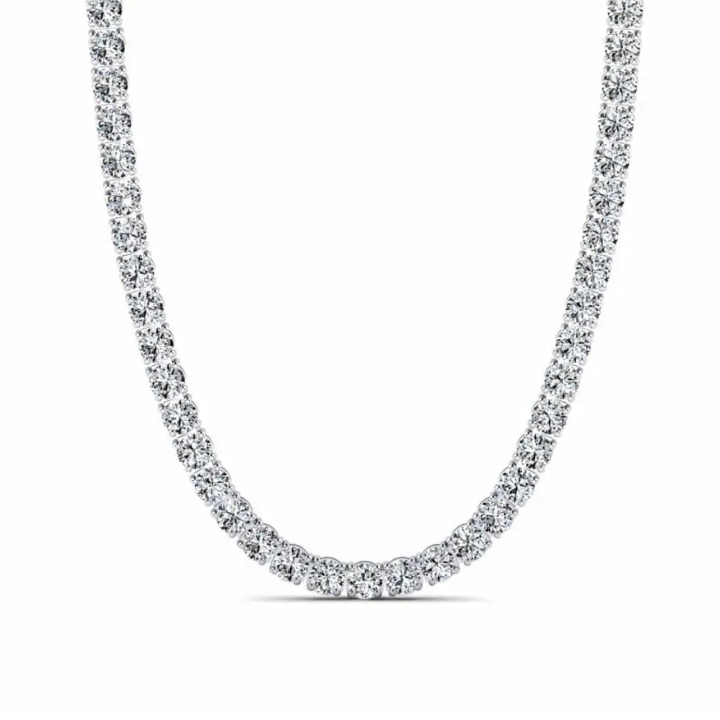 Parure tennis ice argent