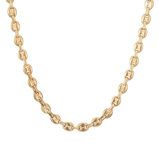 Collier graine de café or