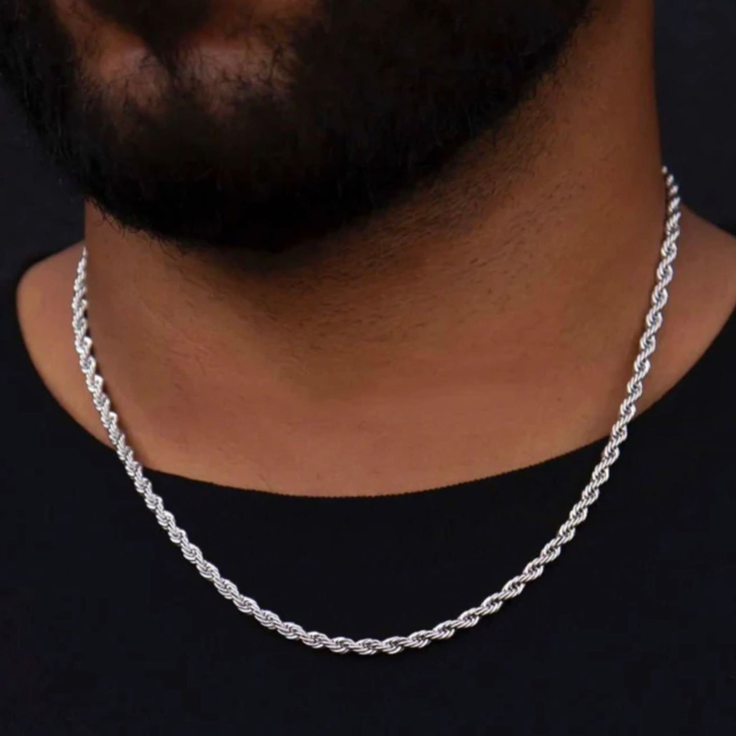 Parure torsadé argent