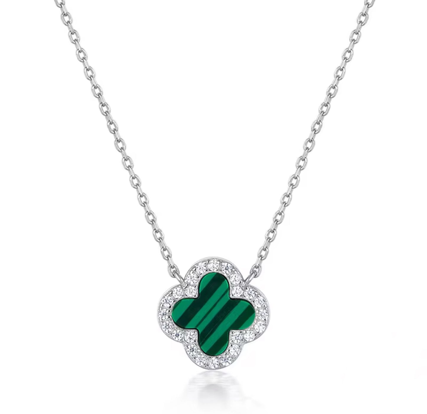Collier Mélina cœur vert