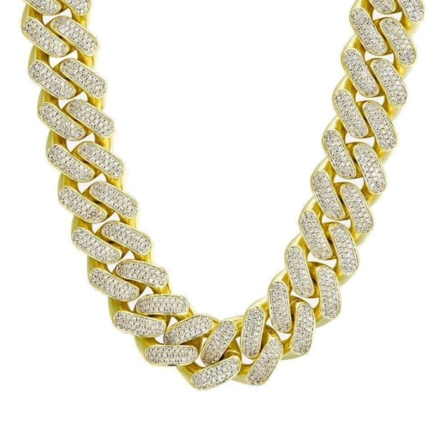 Chaîne luxux ice argent
