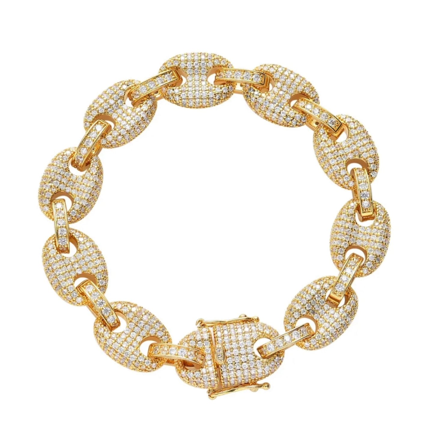 Bracelet graine de café ice argent