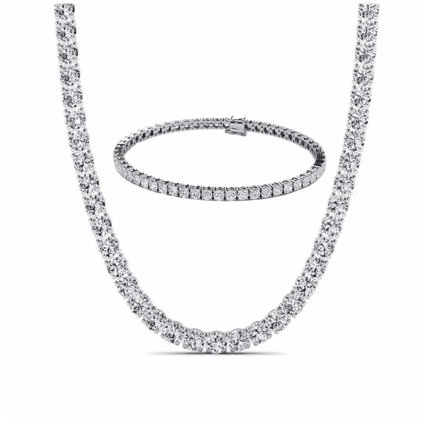 Parure tennis ice or