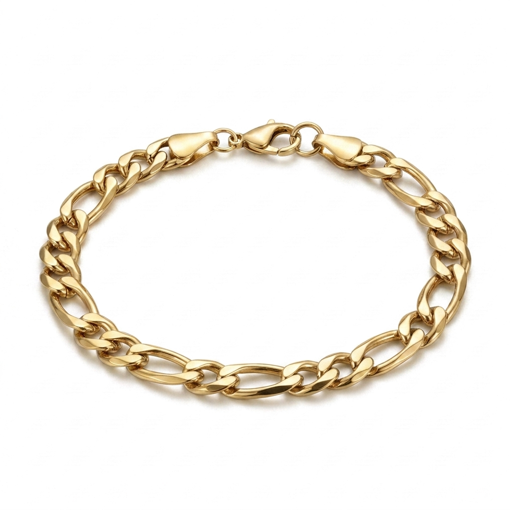 Bracelet figaro argent