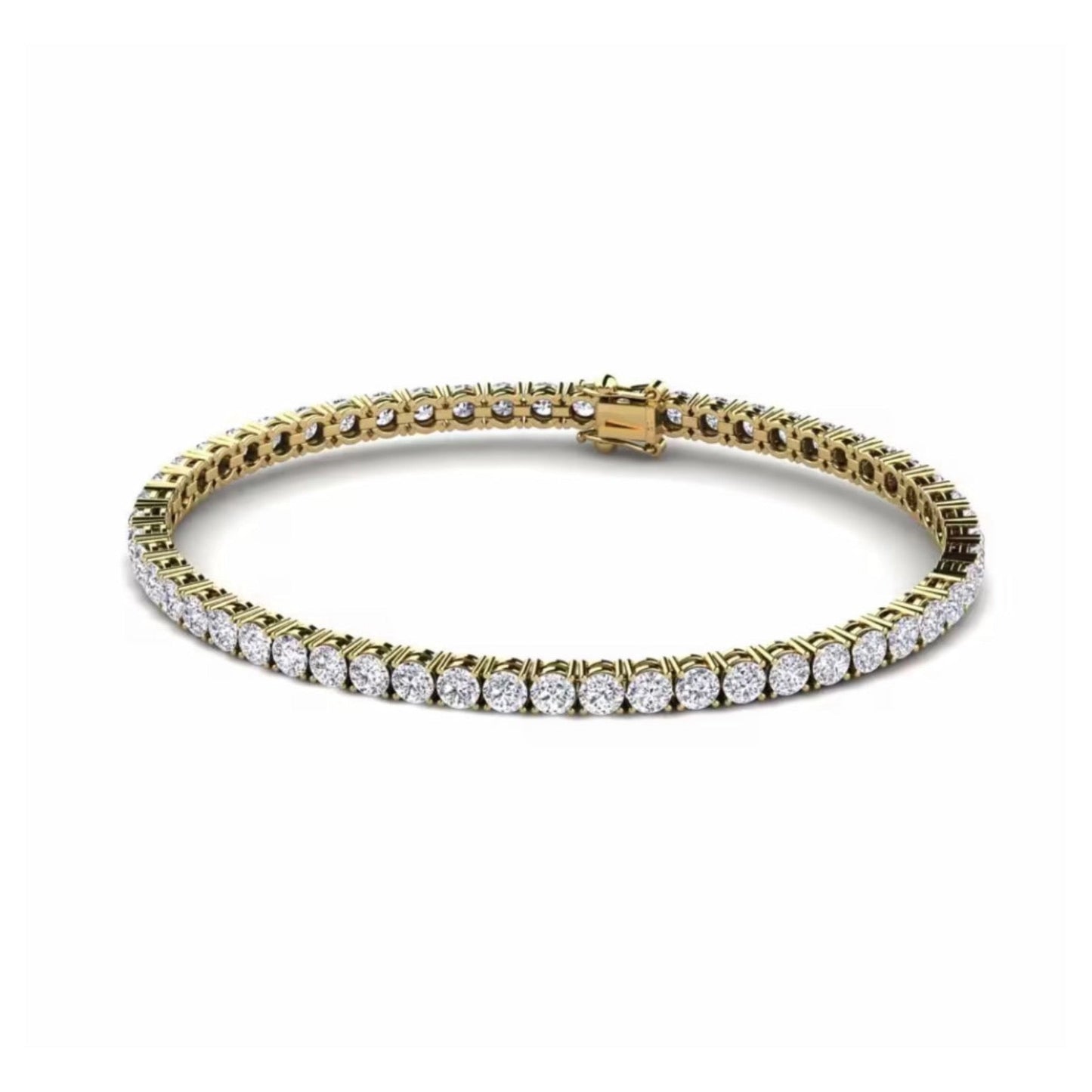 Parure Tennis ice Plaqué Or Jaune 18 carats