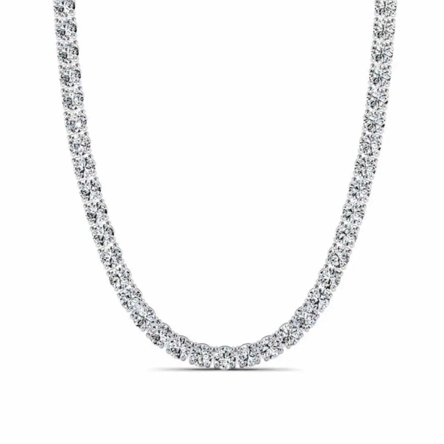 Parure Tennis ice Plaqué Or Blanc 18 carats