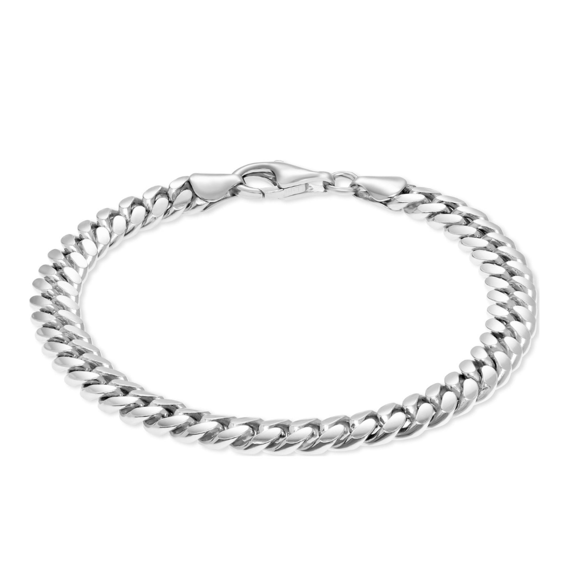 Bracelet Américain Plaqué Or Blanc 18 Carats