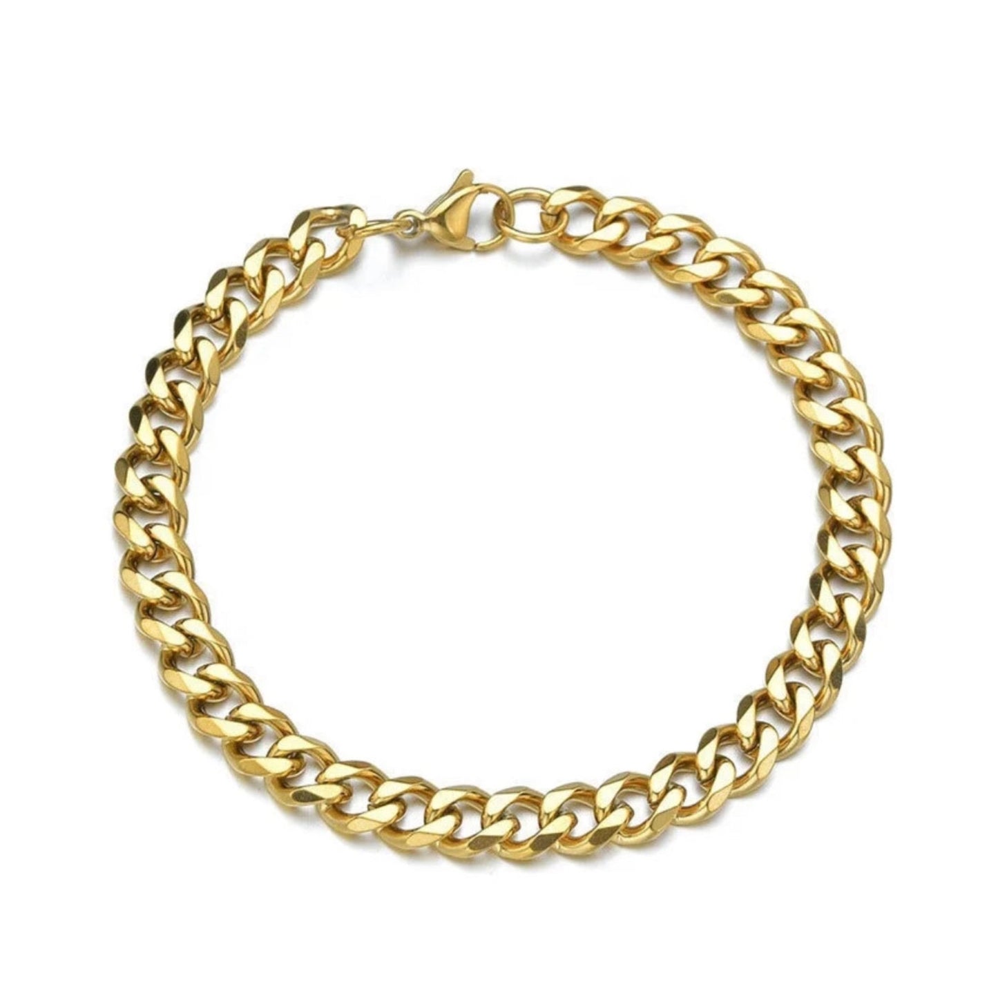 Bracelet américain plaqué or jaune 18 carats
