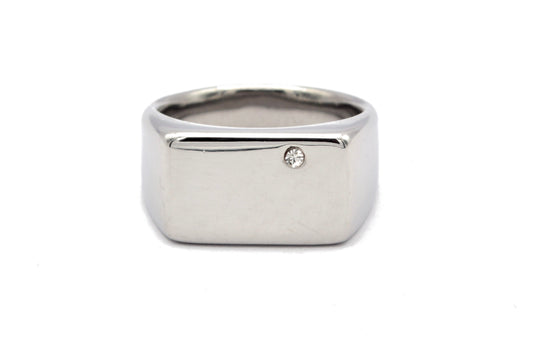 Chevalière diamanté