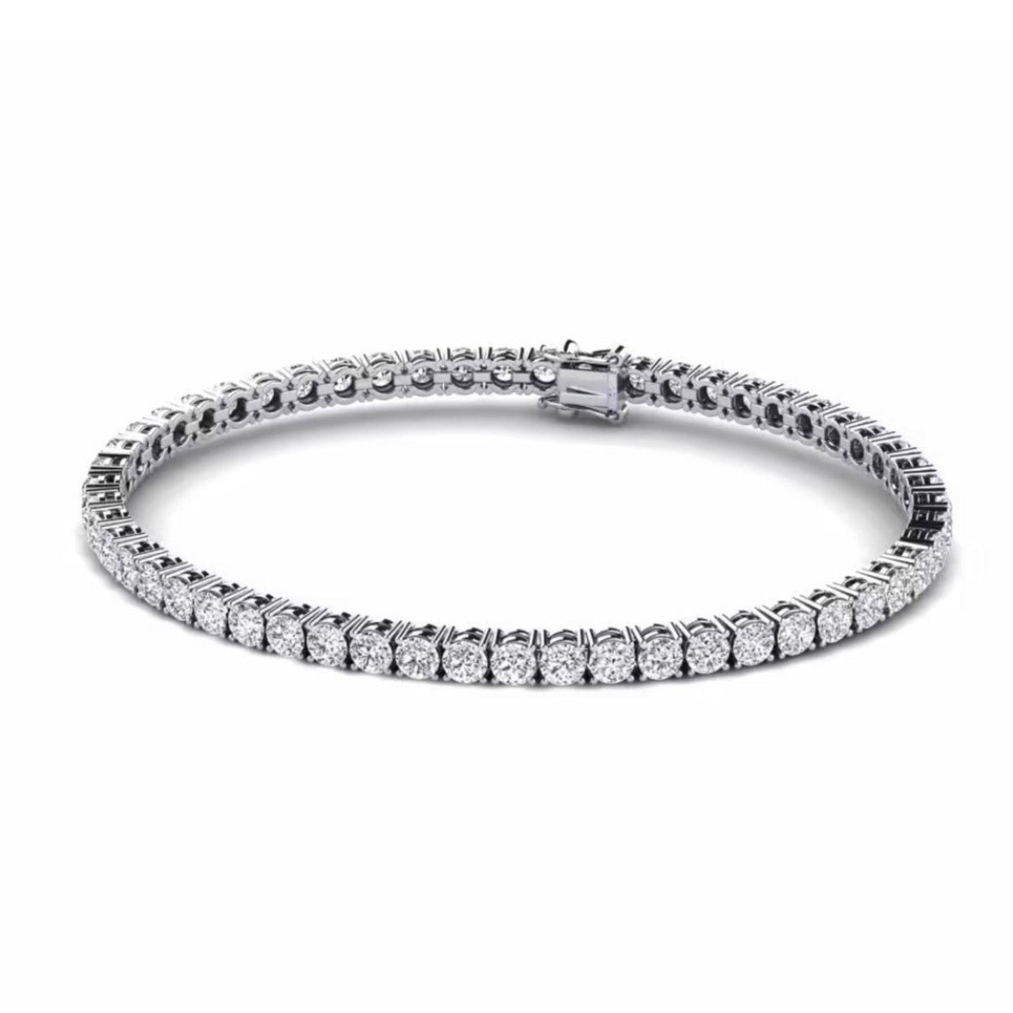 Parure Tennis ice Plaqué Or Blanc 18 carats