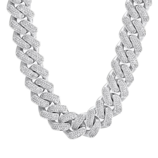 Chaîne luxux ice argent