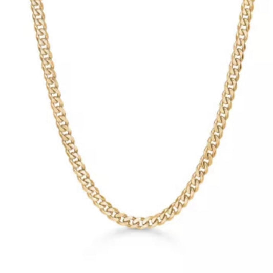 Collier Américain Plaqué Or Jaune 18 Carats