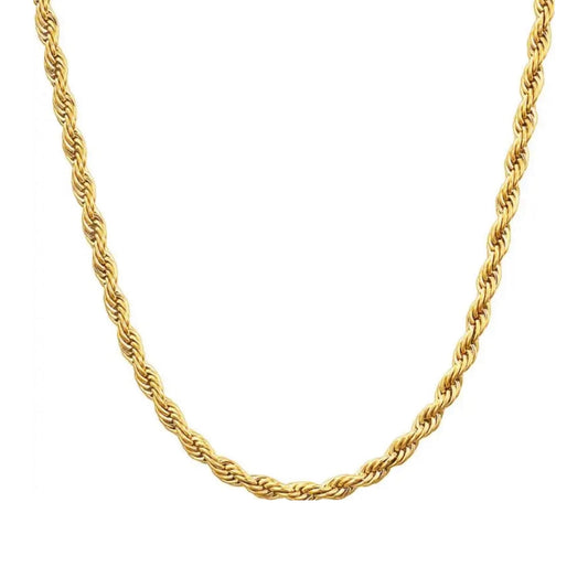 Collier torsadé or