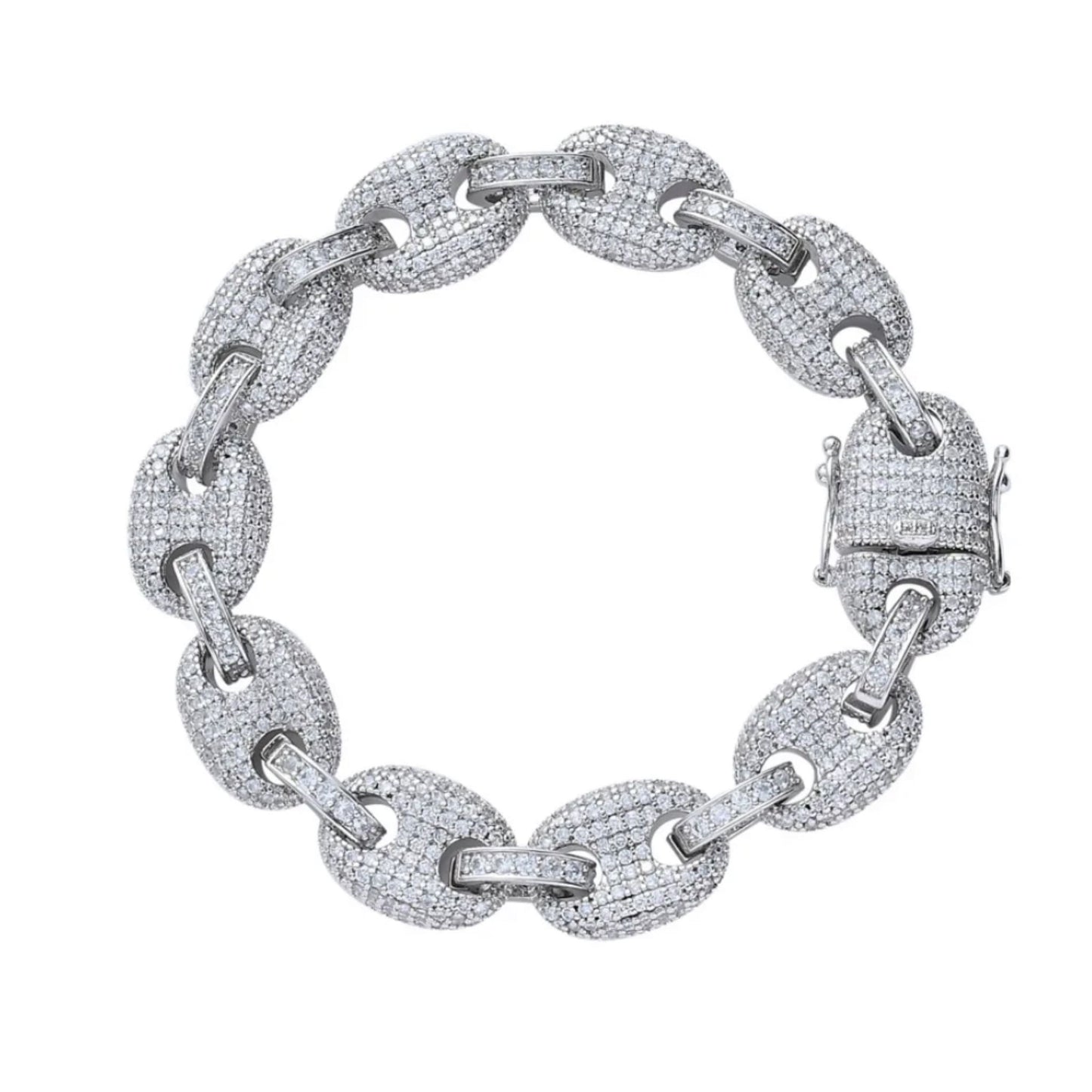 Bracelet graine de café ice or