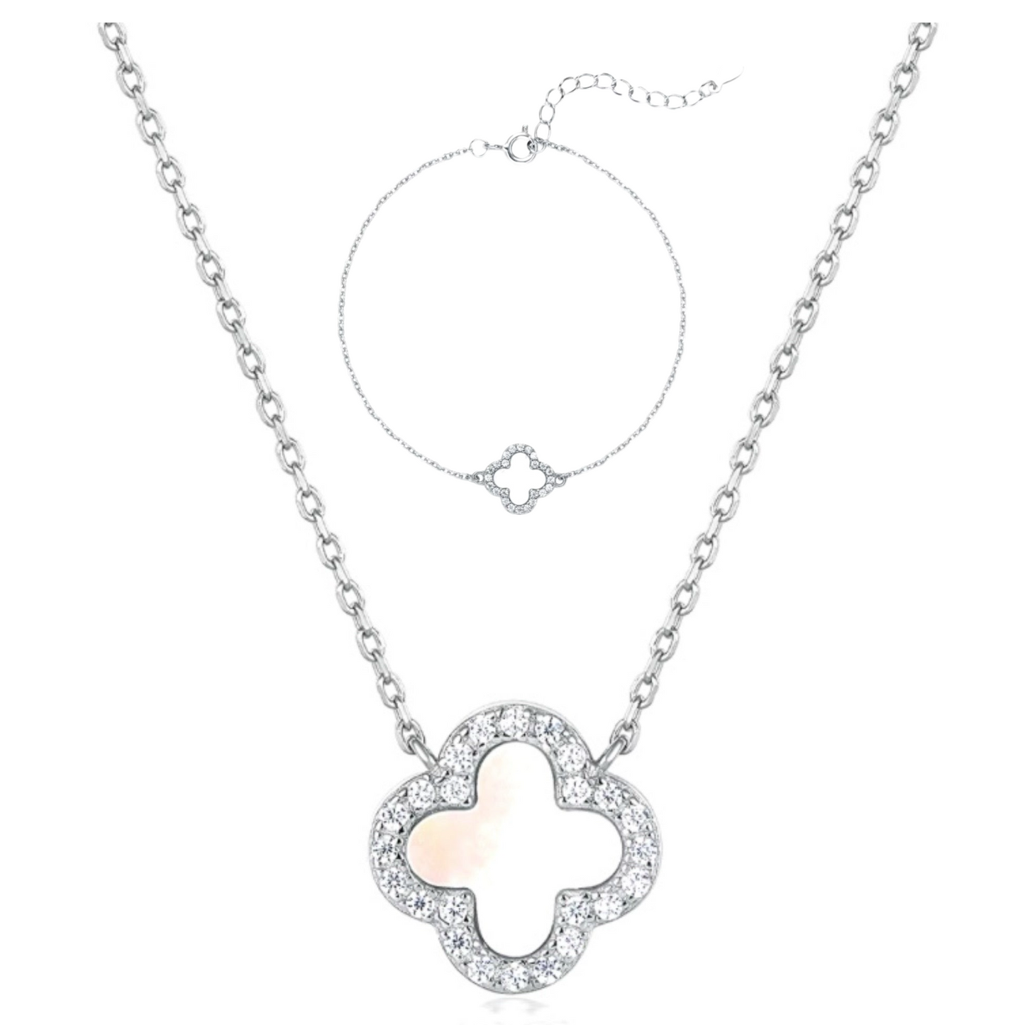 Parure Mélina coeur bleu
