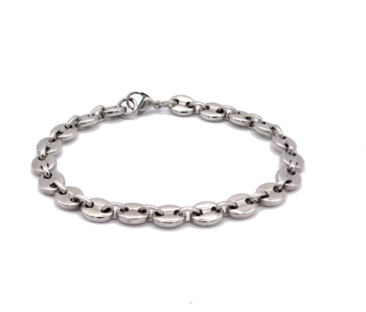 Bracelet graine de café argent