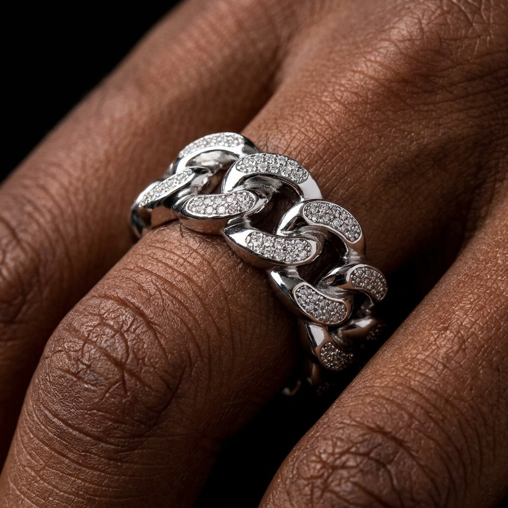 Bague beerus ice argent