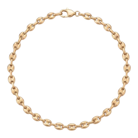 Collier graine de café or
