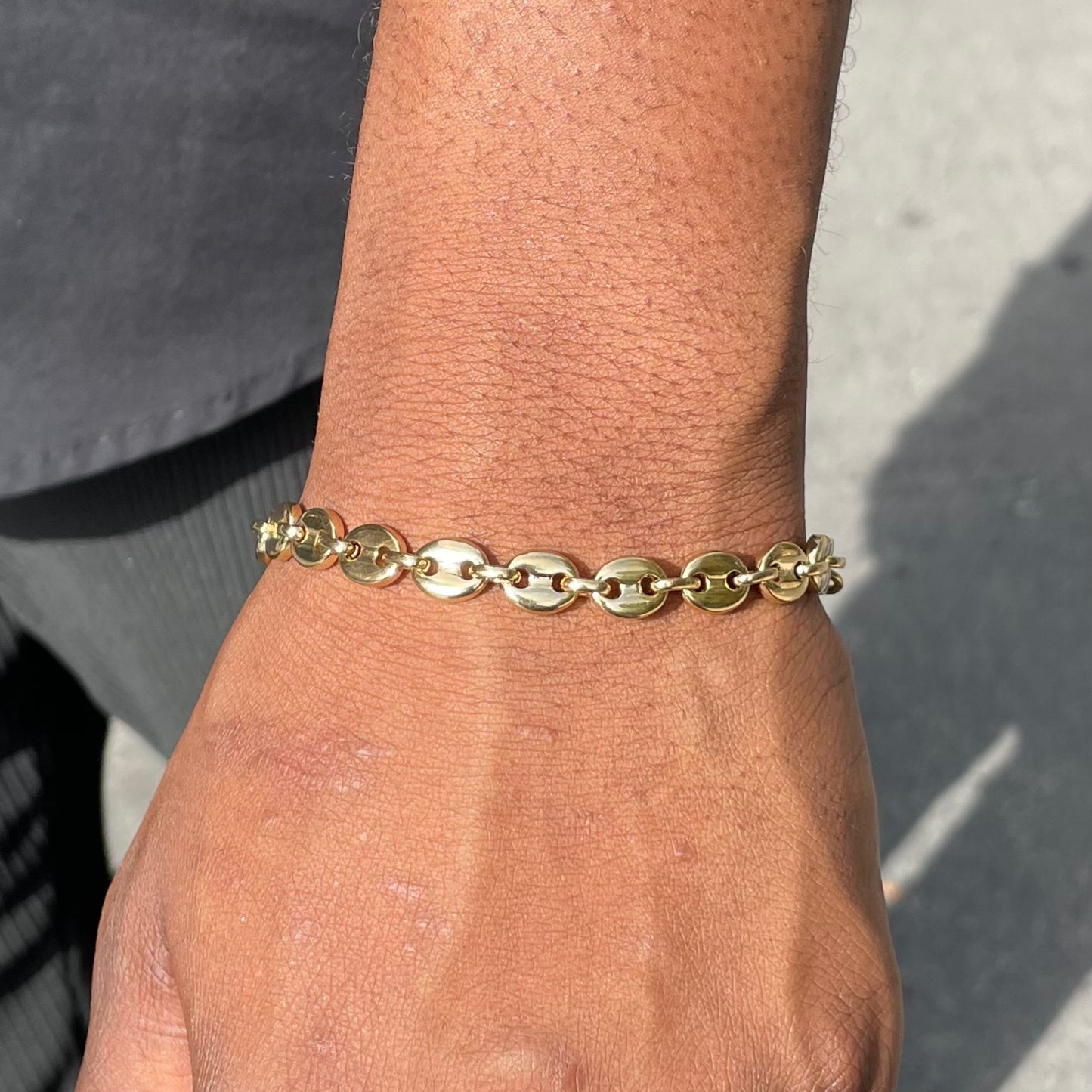 Bracelet graine de café or