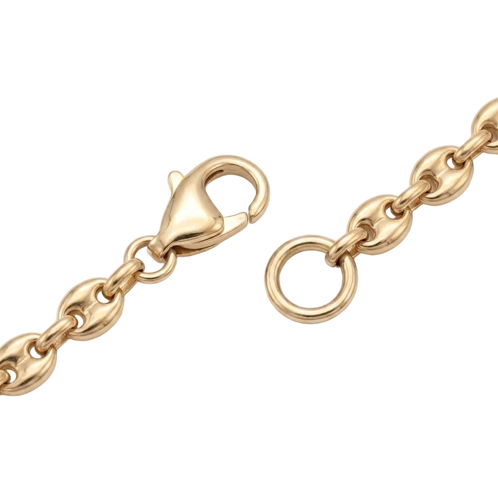 Collier graine de café or