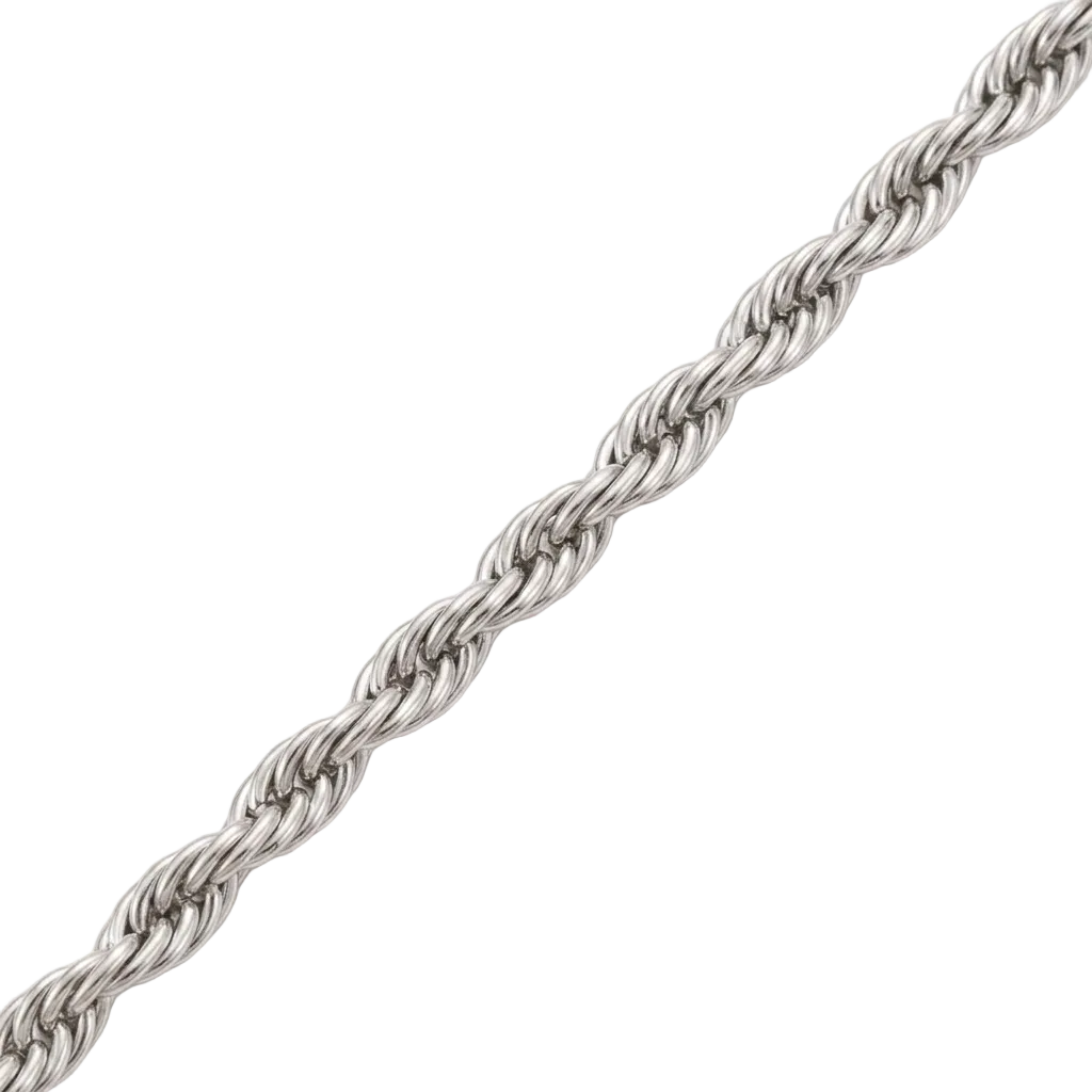 Collier torsadé argent