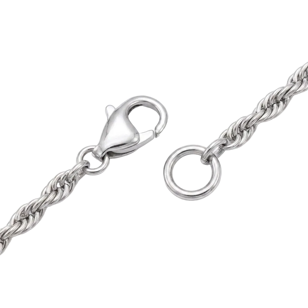 Collier torsadé argent