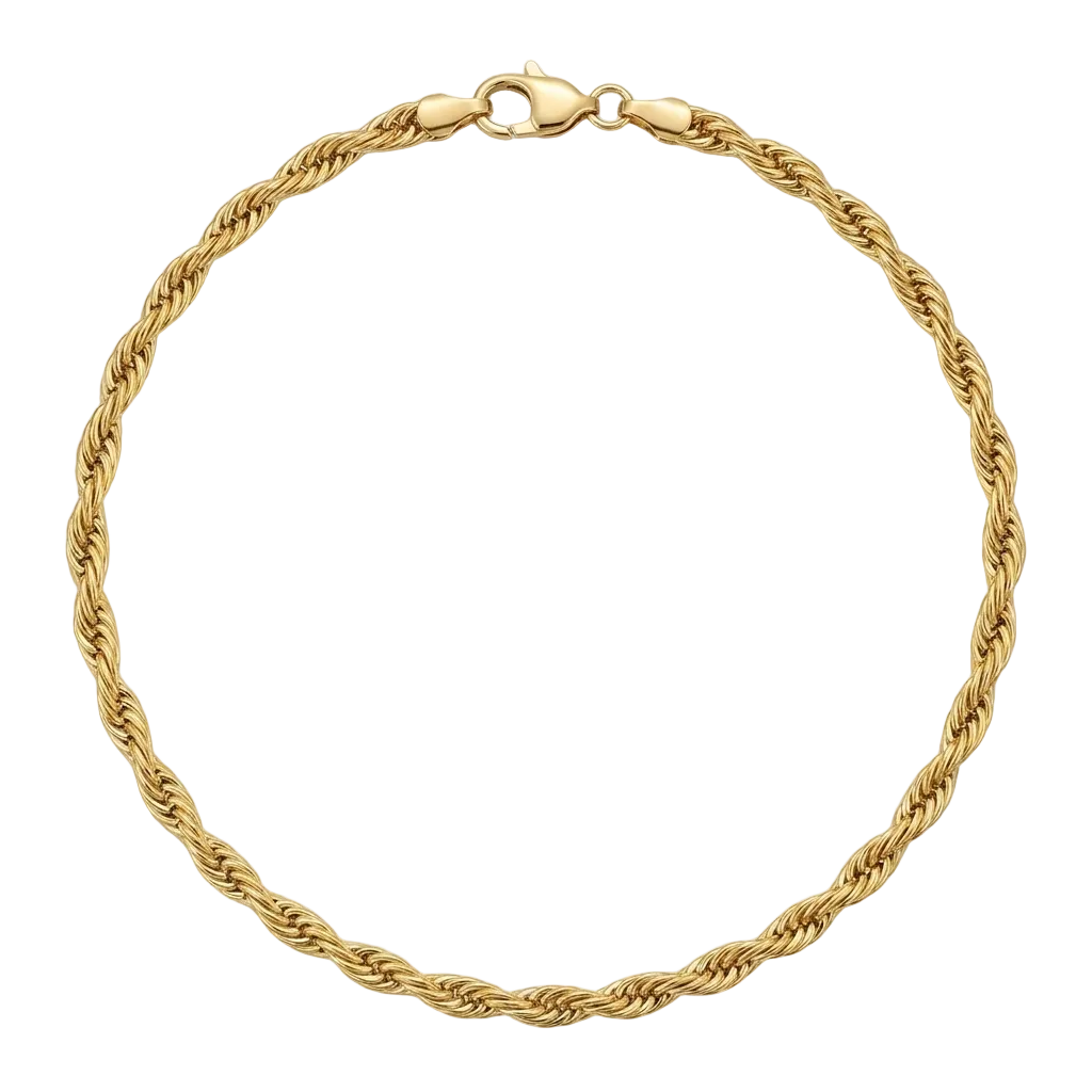 Collier torsadé or