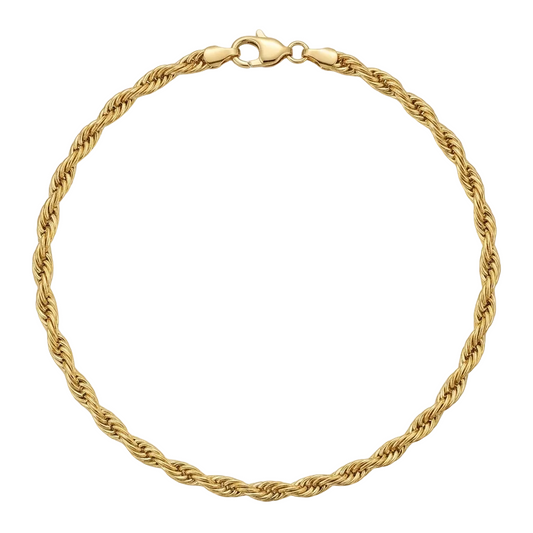 Collier torsadé or