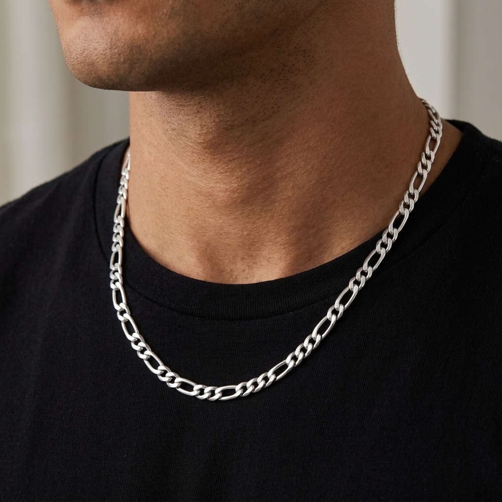 Collier figaro argent