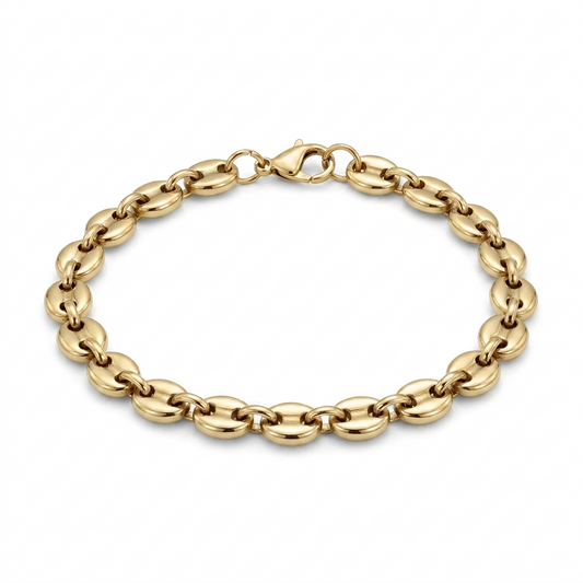Bracelet graine de café or