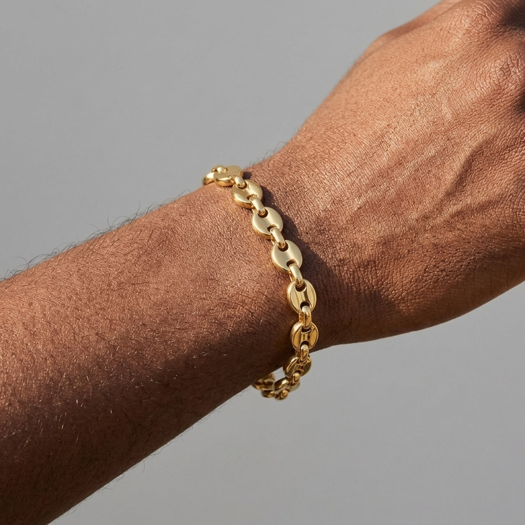 Bracelet graine de café or